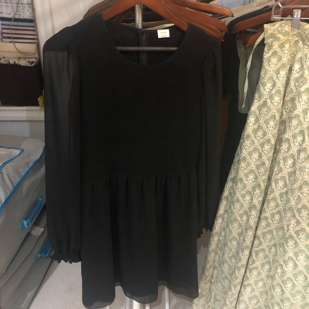 Black Wilfred long sleeve dress